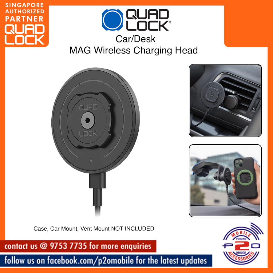 Quad Lock Car/Desk - MAG Wireless Charging Head