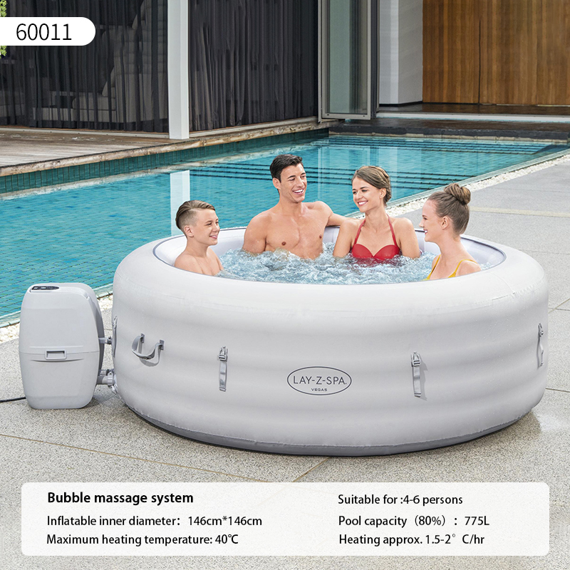 Bestway/Bissile inflatable spa bath family hot spring bath bubble pool constant temperature heating wave pool