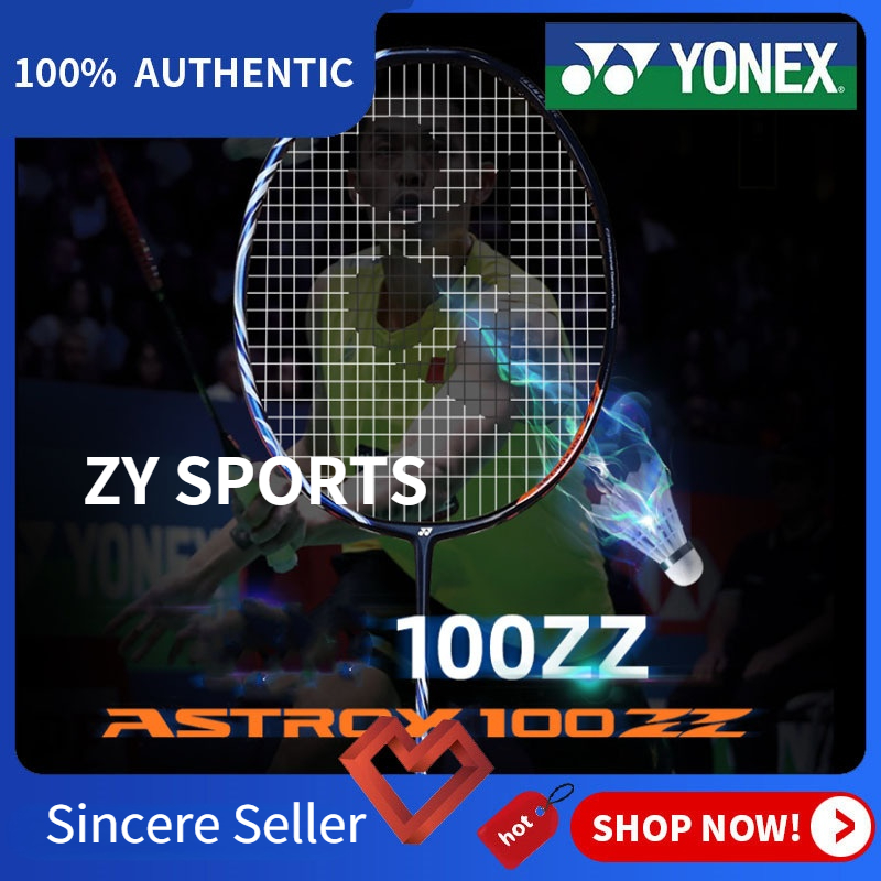 [Spot] YONNEX ASTROX-100ZZ 4U Half Carbon Single Badminton Racket 26-30Lbs Suitable for Professional Player Training [Free1*Hand Grip,1*String,1*Bag](JP Version)