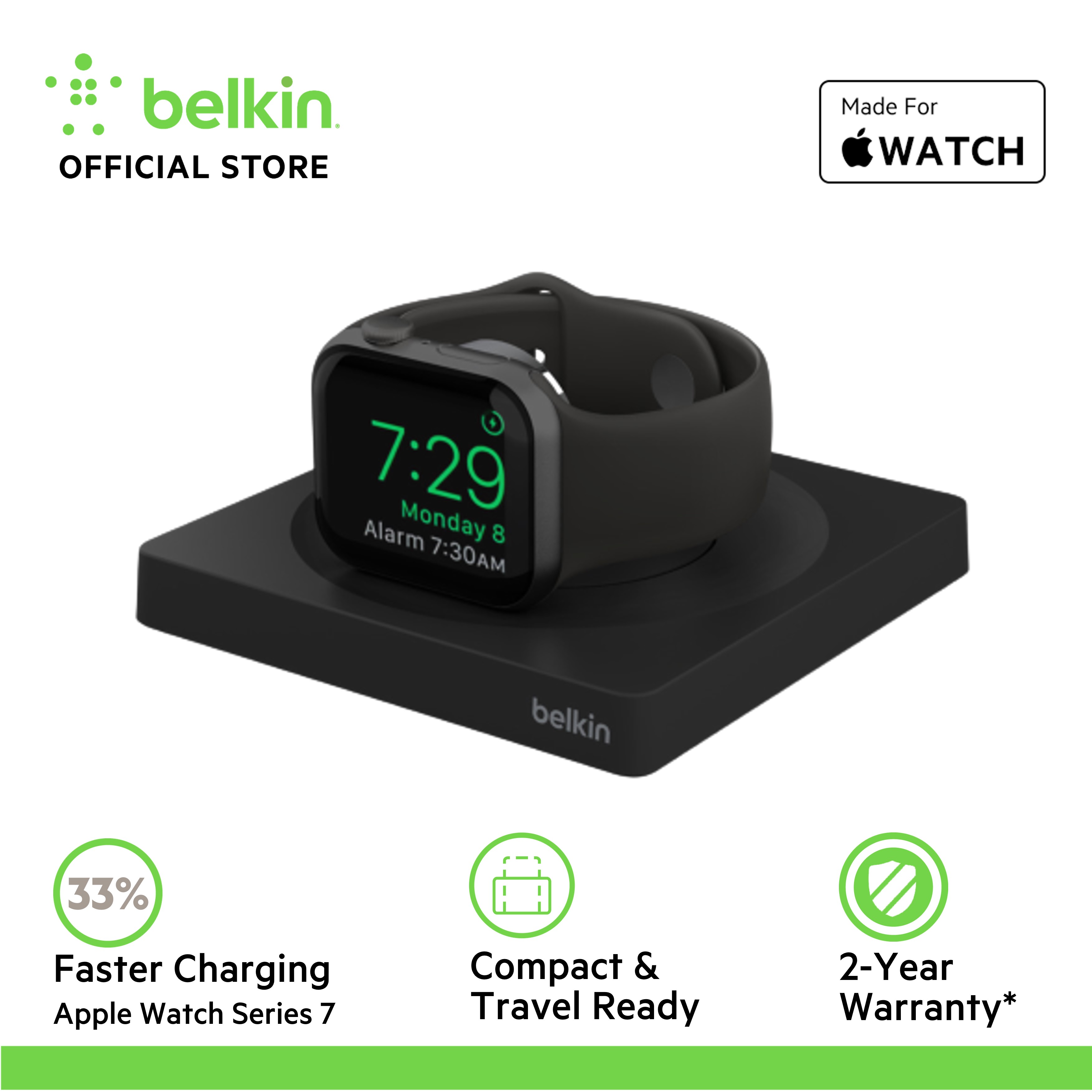 Belkin WIZ015bt BoostCharge PRO Portable Fast Charger for Apple Watch