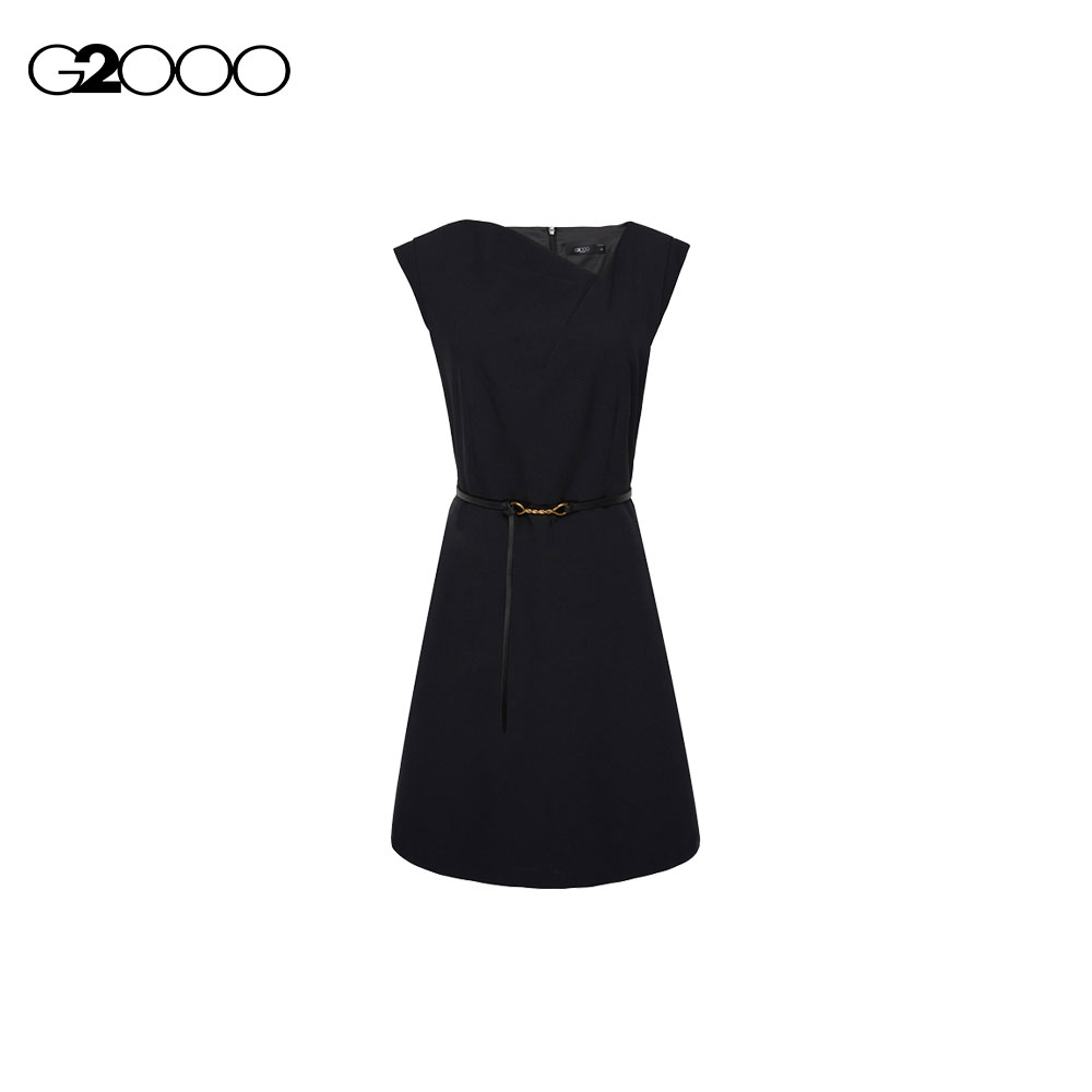 G2000 Women Folded Front Detail A-Line Dress