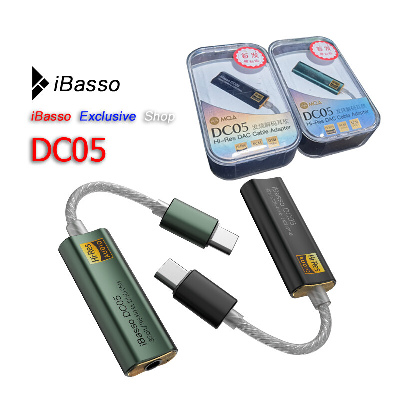 Headphone Amplifier Adapter for iBasso DC05 USB DAC for Android PC ipad 3.5mm HiFi HiRes Cable Adapter Type-C